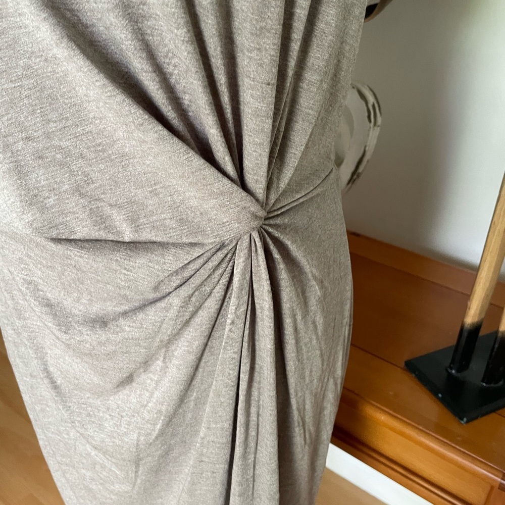 SHEIN Taupe Midi Dress - Picture 3 of 4